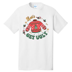 Lets Get Ugly Funny Christmas Tall T-Shirt