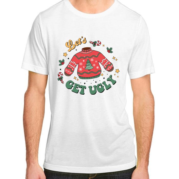 Lets Get Ugly Funny Christmas Adult ChromaSoft Performance T-Shirt