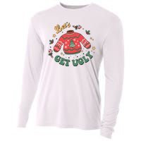 Lets Get Ugly Funny Christmas Cooling Performance Long Sleeve Crew