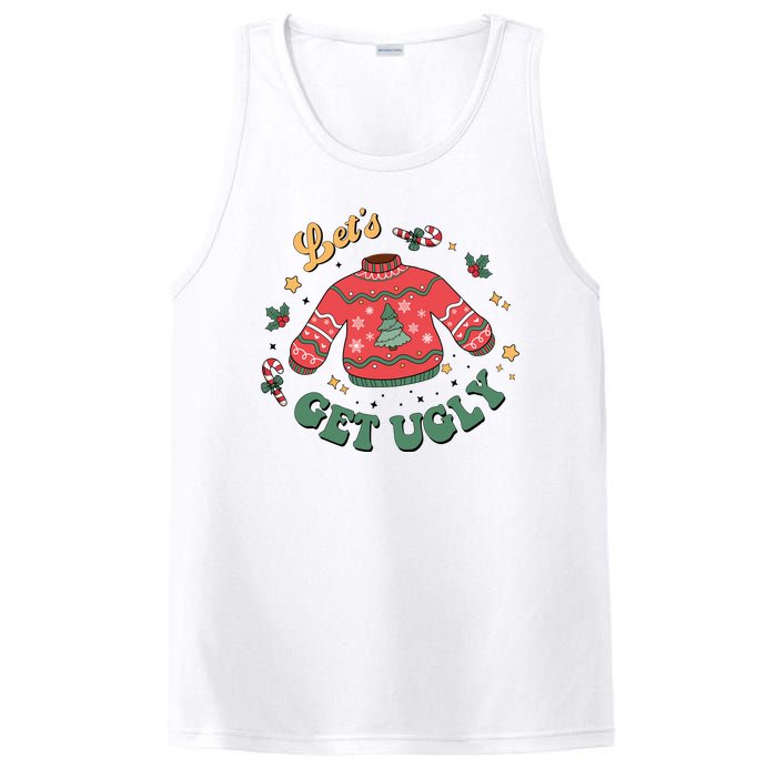 Lets Get Ugly Funny Christmas PosiCharge Competitor Tank