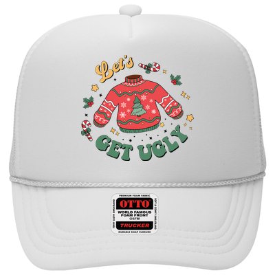 Lets Get Ugly Funny Christmas Trucker Hat