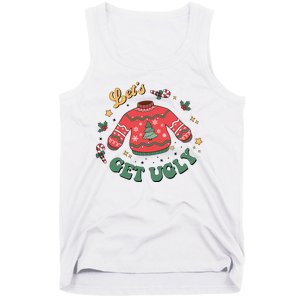 Lets Get Ugly Funny Christmas Tank Top