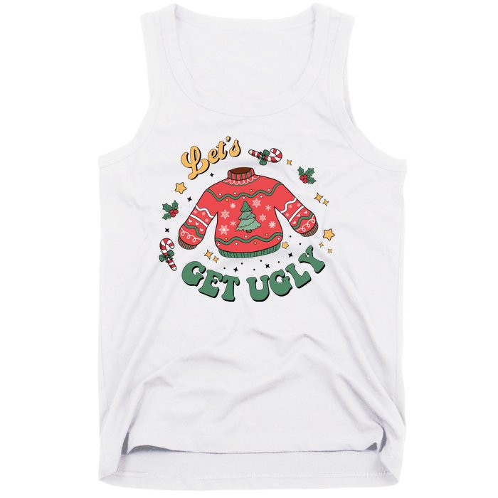 Lets Get Ugly Funny Christmas Tank Top