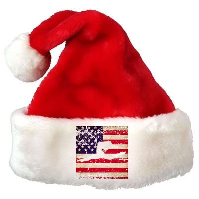 Ladies Gymnastics Usa American Flag Gift Premium Christmas Santa Hat