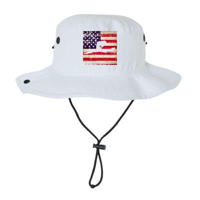 Ladies Gymnastics Usa American Flag Gift Legacy Cool Fit Booney Bucket Hat