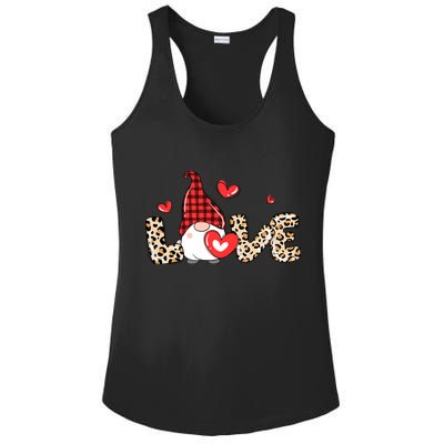 Love Gnome Valentines Day Ladies PosiCharge Competitor Racerback Tank
