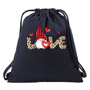 Love Gnome Valentines Day Drawstring Bag