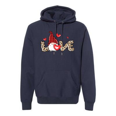 Love Gnome Valentines Day Premium Hoodie