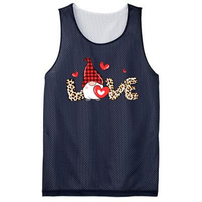 Love Gnome Valentines Day Mesh Reversible Basketball Jersey Tank