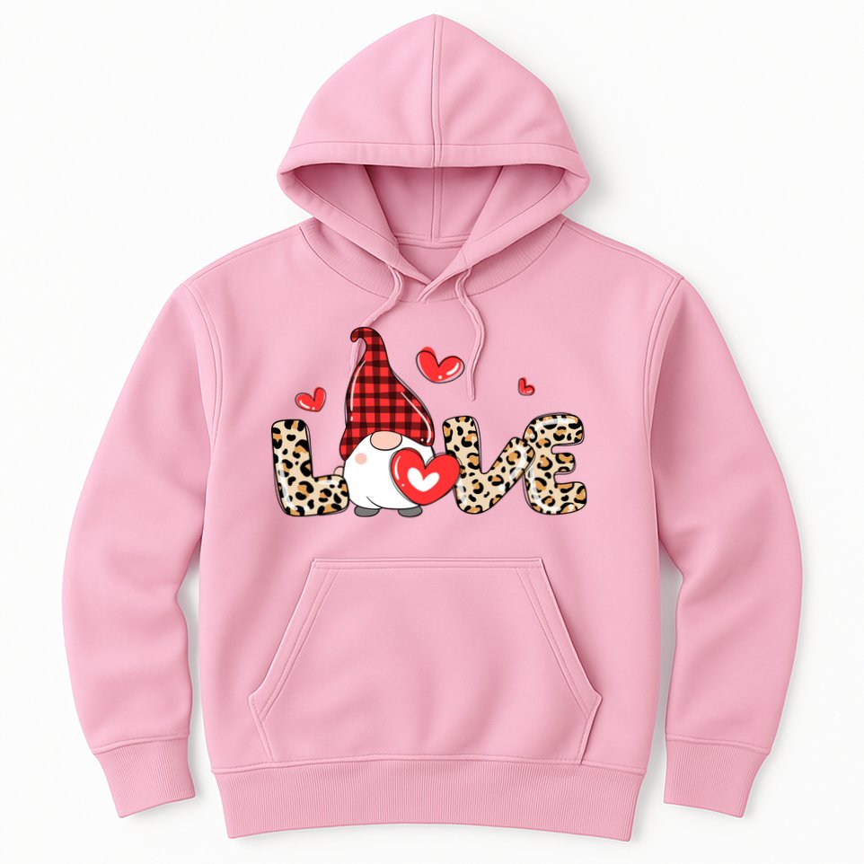 Love Gnome Valentines Day Hoodie