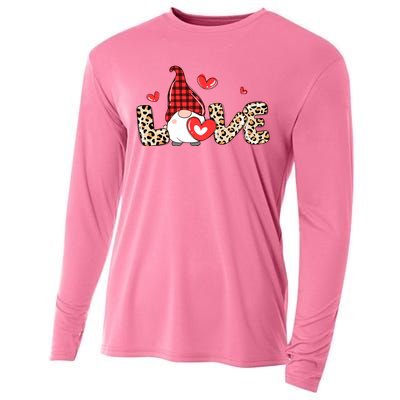 Love Gnome Valentines Day Cooling Performance Long Sleeve Crew