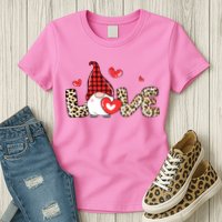Love Gnome Valentines Day Womens T-Shirt