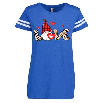 Love Gnome Valentines Day Enza Ladies Jersey Football T-Shirt