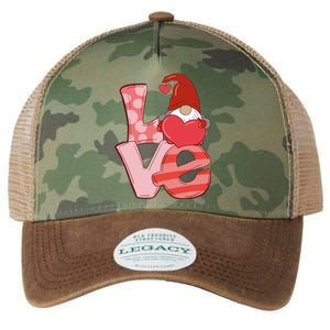 Love Gnome Valentines Day Cute Gift Legacy Tie Dye Trucker Hat