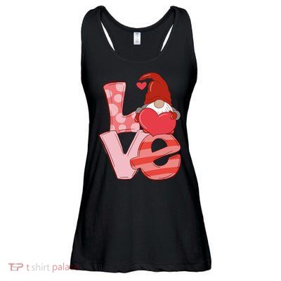 Love Gnome Valentines Day Cute Gift Ladies Essential Flowy Tank