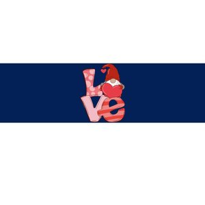 Love Gnome Valentines Day Cute Gift Bumper Sticker