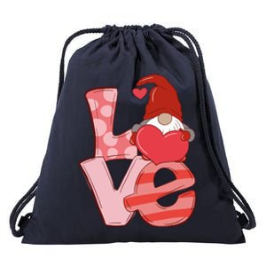 Love Gnome Valentines Day Cute Gift Drawstring Bag