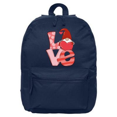 Love Gnome Valentines Day Cute Gift 16 in Basic Backpack