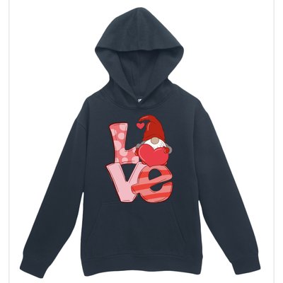 Love Gnome Valentines Day Cute Gift Urban Pullover Hoodie