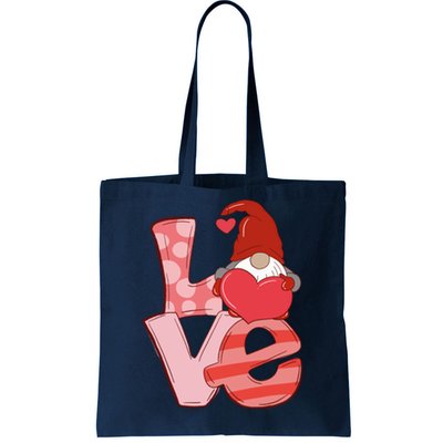 Love Gnome Valentines Day Cute Gift Tote Bag