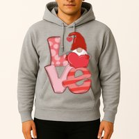 Love Gnome Valentines Day Cute Gift Hoodie