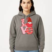 Love Gnome Valentines Day Cute Gift Hoodie
