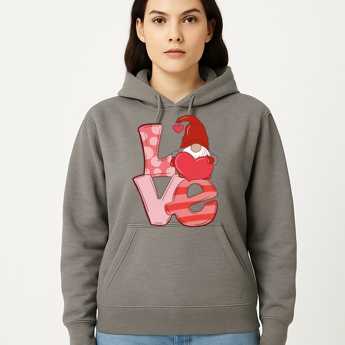 Love Gnome Valentines Day Cute Gift Hoodie