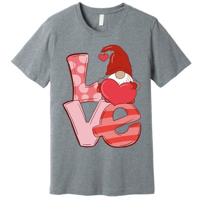 Love Gnome Valentines Day Cute Gift Premium T-Shirt