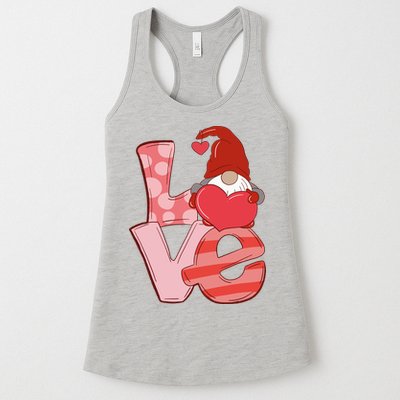 Love Gnome Valentines Day Cute Gift Womens Tank Top