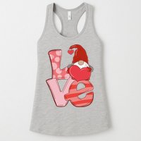 Love Gnome Valentines Day Cute Gift Womens Tank Top