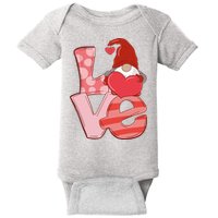 Love Gnome Valentines Day Cute Gift Baby Bodysuit