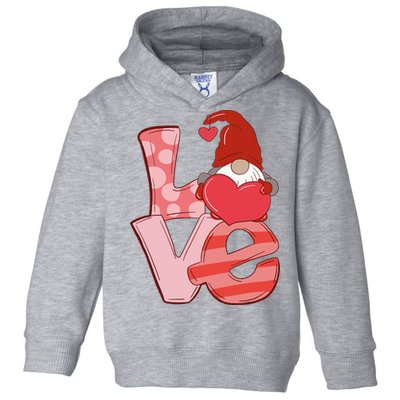 Love Gnome Valentines Day Cute Gift Toddler Hoodie