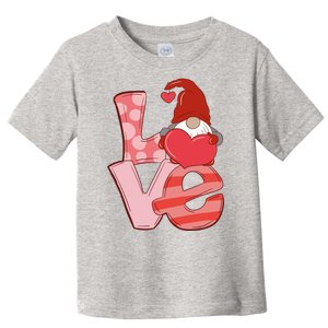 Love Gnome Valentines Day Cute Gift Toddler T-Shirt