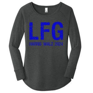 LetS Go! Vote Harris Walz 2024 Election Women's Perfect Tri Tunic Long Sleeve Shirt