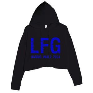 LetS Go! Vote Harris Walz 2024 Election Crop Fleece Hoodie