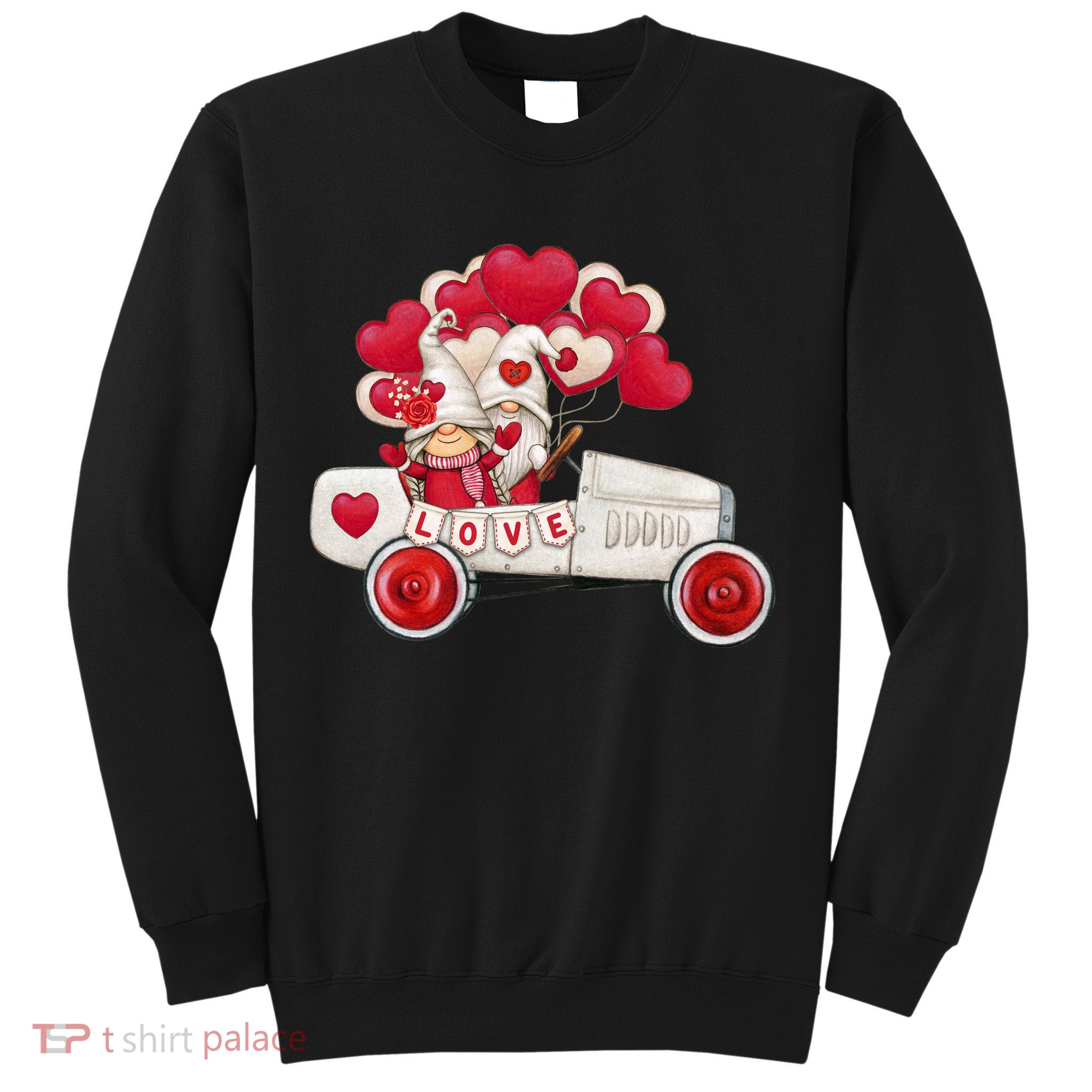 Love Gnome Valentines Day Heart Sweatshirt
