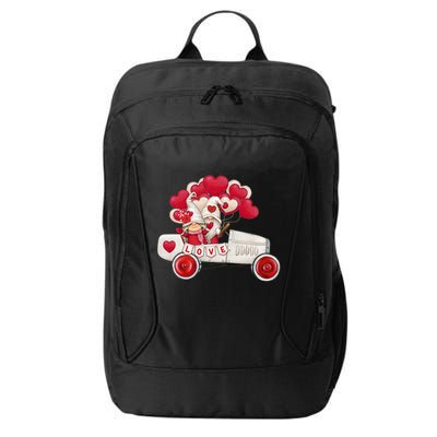 Love Gnome Valentines Day Heart City Backpack
