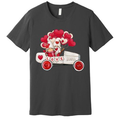 Love Gnome Valentines Day Heart Premium T-Shirt