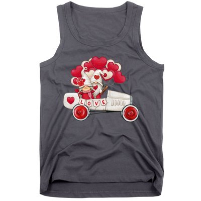 Love Gnome Valentines Day Heart Tank Top