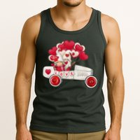 Love Gnome Valentines Day Heart Tank Top