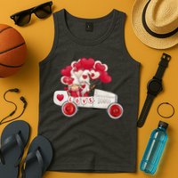 Love Gnome Valentines Day Heart Tank Top