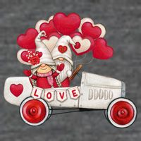 Love Gnome Valentines Day Heart Tank Top