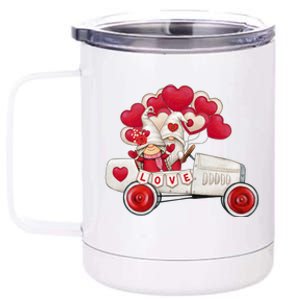 Love Gnome Valentines Day Heart 12 oz Stainless Steel Tumbler Cup