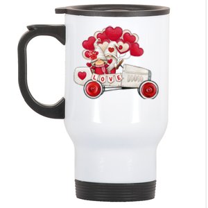 Love Gnome Valentines Day Heart Stainless Steel Travel Mug