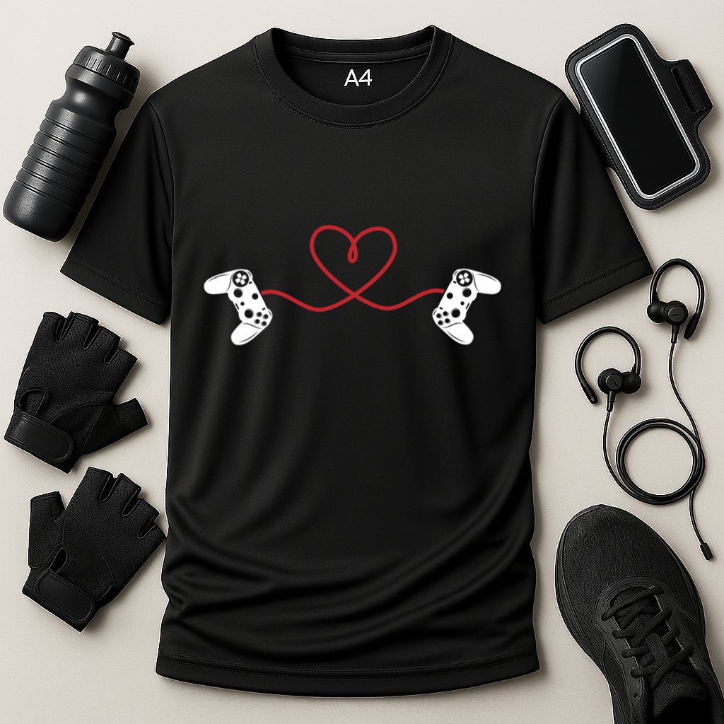 Love Gaming Video Game Players Gamer Cool Gift Cooling Performance Crew T-Shirt