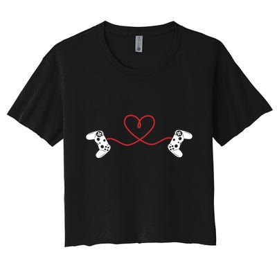 Love Gaming Video Game Players Gamer Cool Gift Crop Top