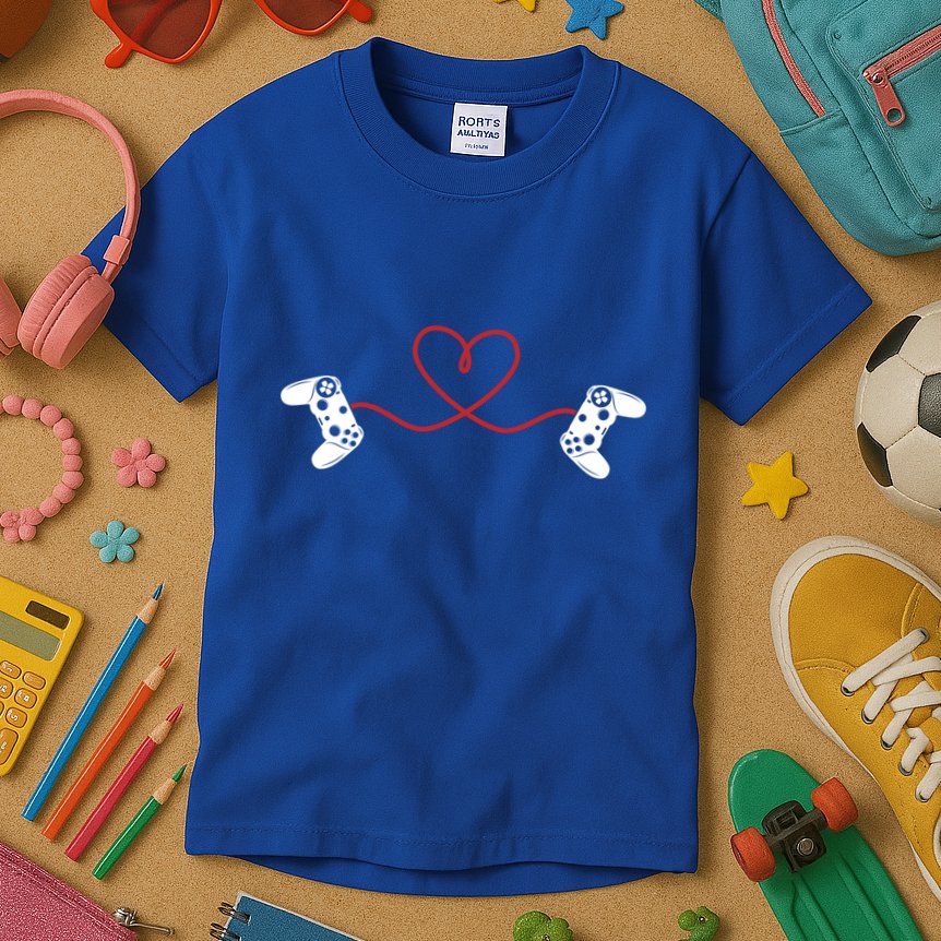 Love Gaming Video Game Players Gamer Cool Gift Kids T-Shirt