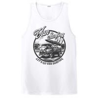 Lets Go Van Surfing Vintage Summer Surf PosiCharge Competitor Tank