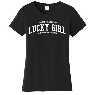 Lucky Girl Varsity Graphic Women's T-Shirt