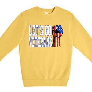 Let´s Go Veterans America Patriotic Veterans Day Meaningful Gift Premium Crewneck Sweatshirt